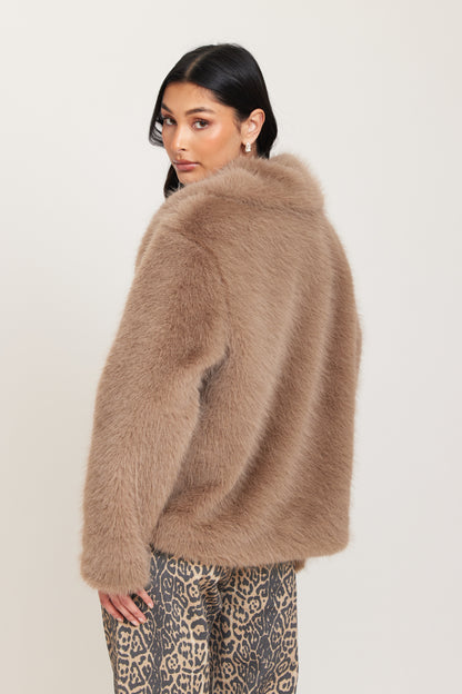 MARTA FAUX FUR JACKET RUT&CIRCLE