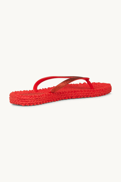 FLIP FLOP RÖDA GLITTER ILSE JACOBSEN