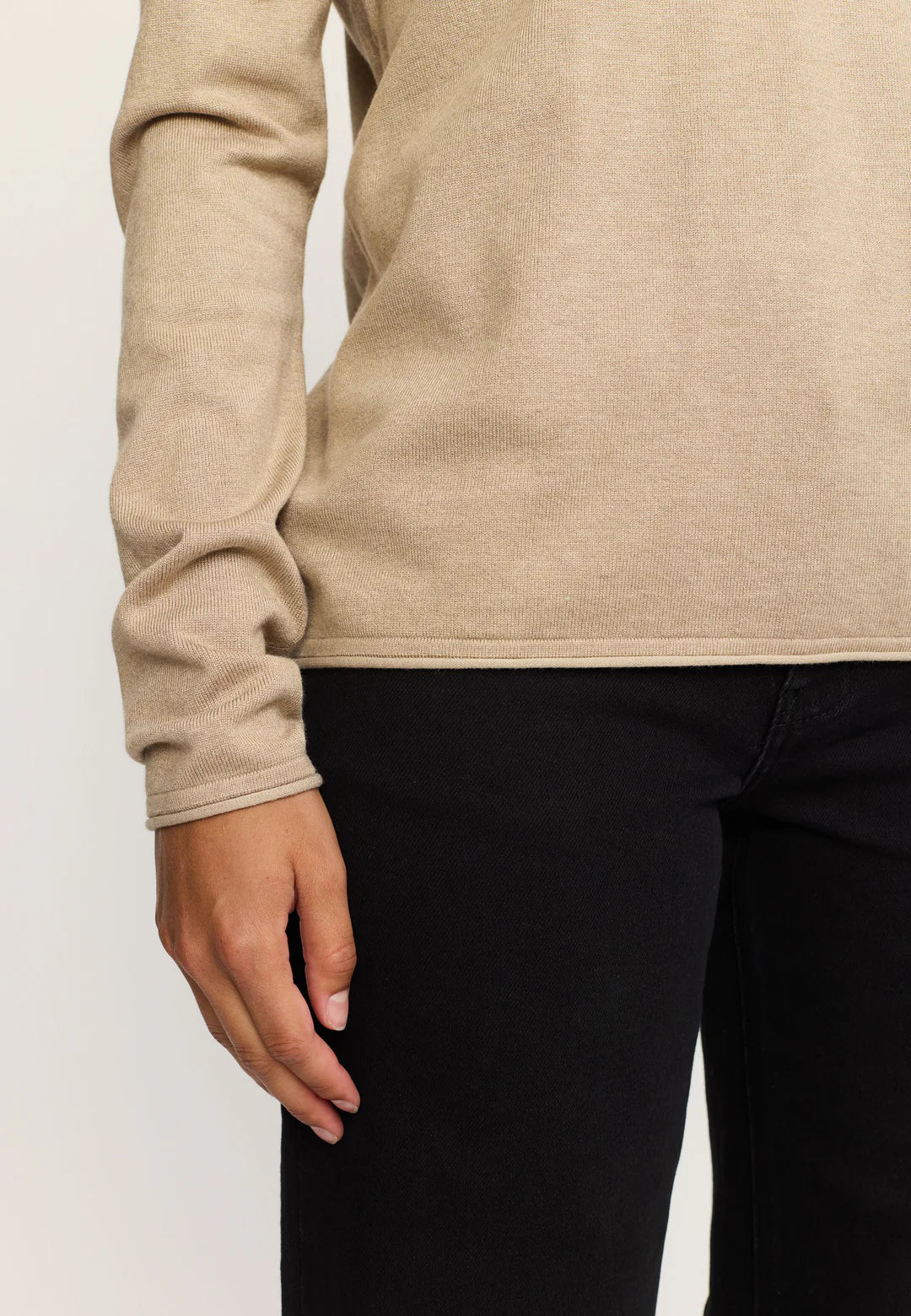 MARLA KNIT ROLL EDGE