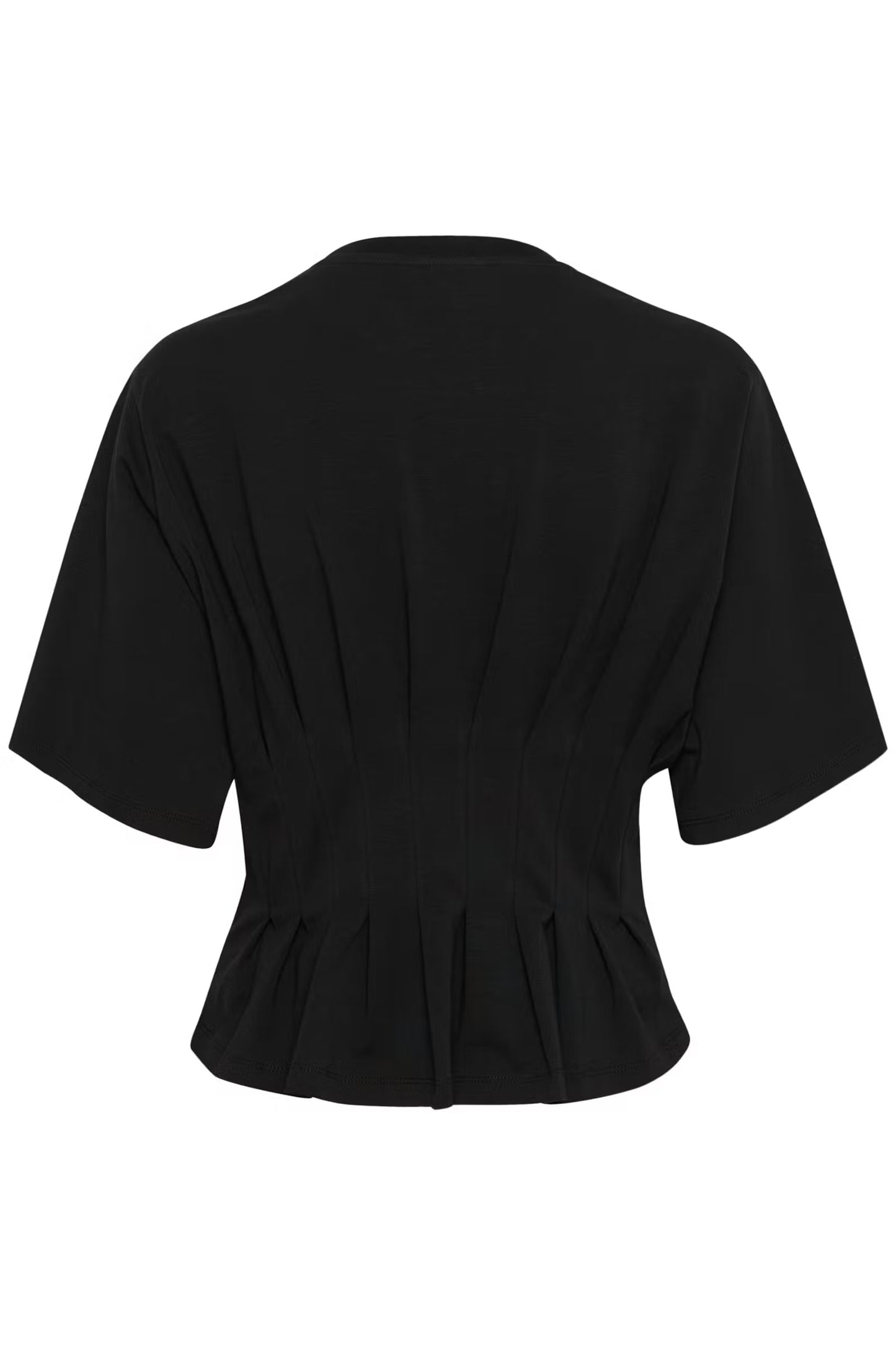 INEZ TOP GESTUZ BLACK