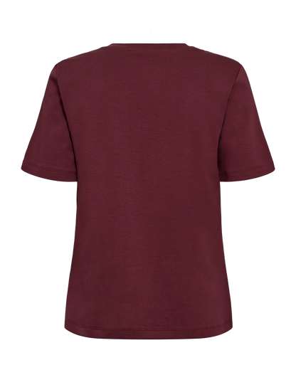 COPENHAGEN MUSE T-SHIRT VINRÖD