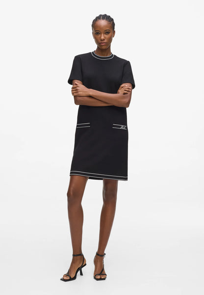 LOGO JERSEY KLÄNNING KARL LAGERFELD