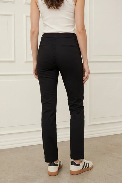 LONG HIGHWAIST CHINO BLACK ISAY