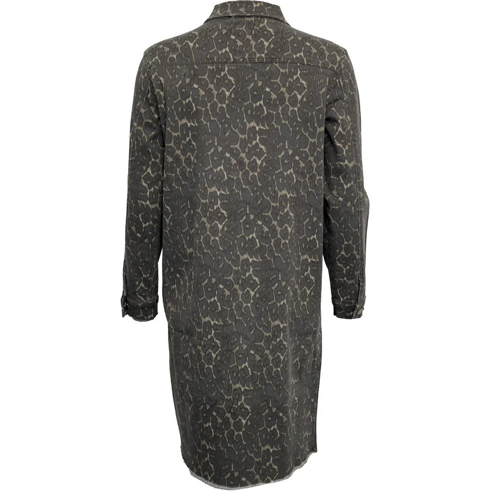 FOXY LEOPARD LÅNG JACKA