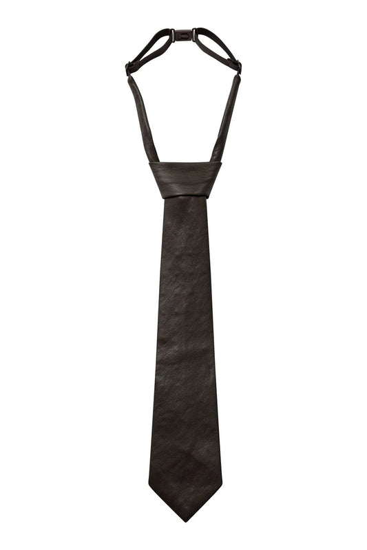BRUN PU SLIPS HAUTE LAMITIE