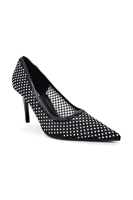 GLITTER KLACK SVART/SILVER