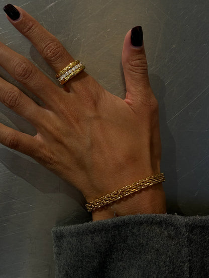 MESH LINK BRACELET GULD