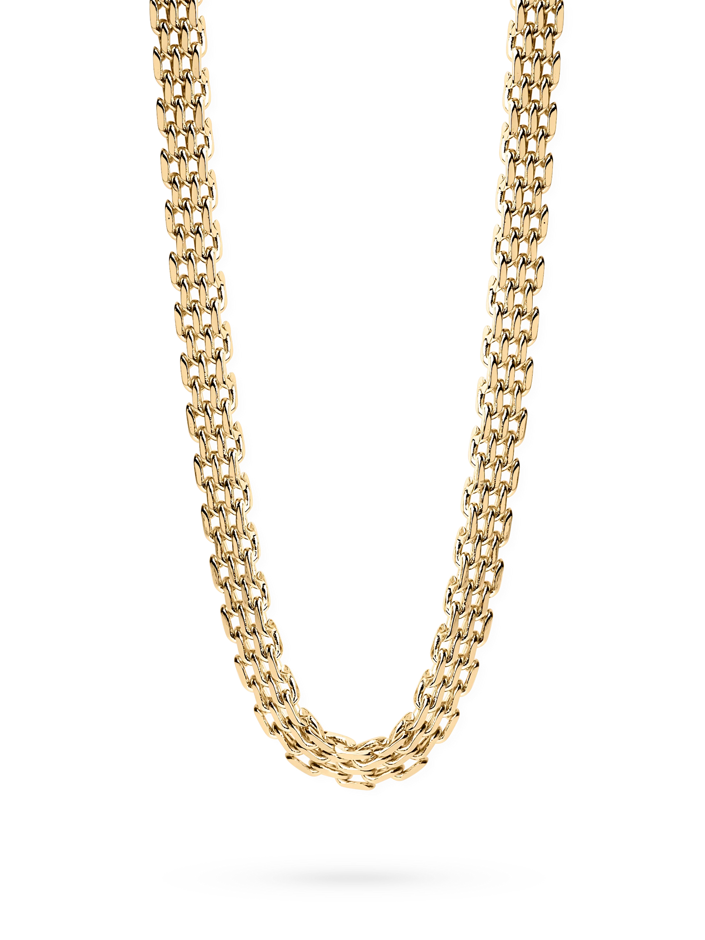 MESH LINK NECKLACE GULD