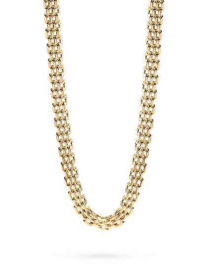MESH LINK NECKLACE GULD
