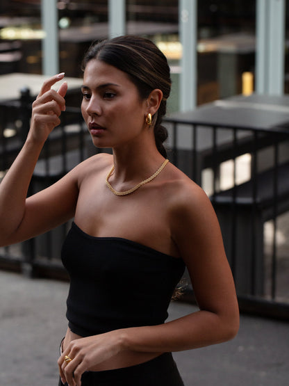 MESH LINK NECKLACE GULD