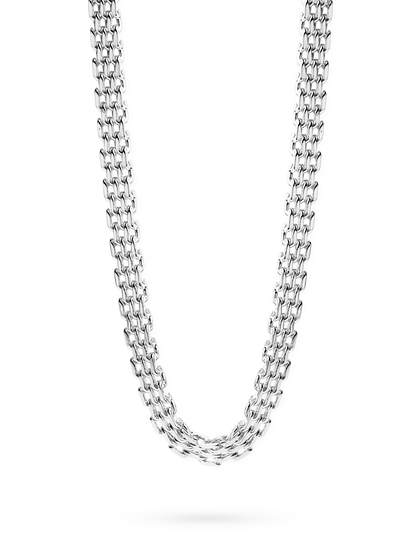 MESH LINK NECKLACE SILVER