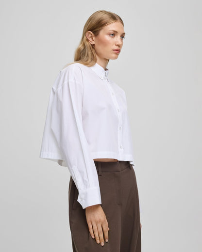 CROPPED WHITE SHIRT