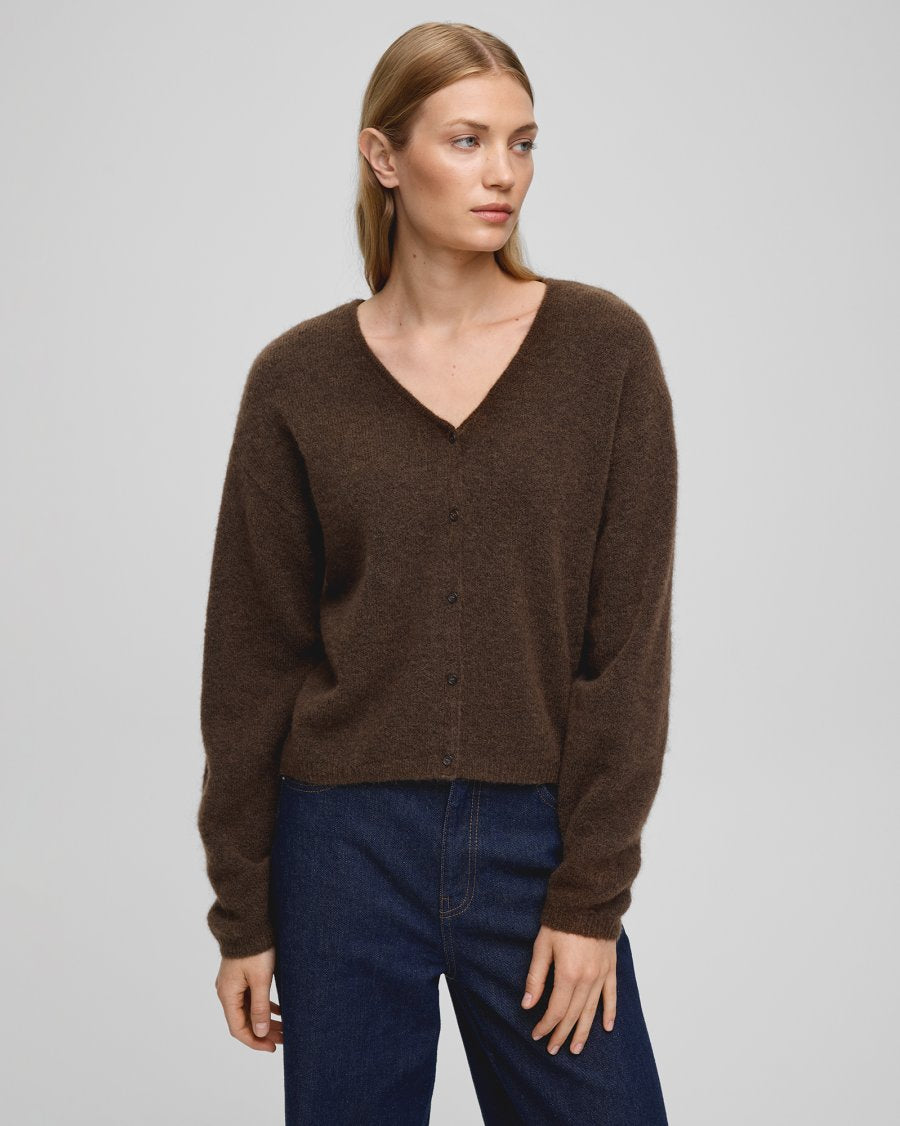 MILANIA CARDIGAN BRUN