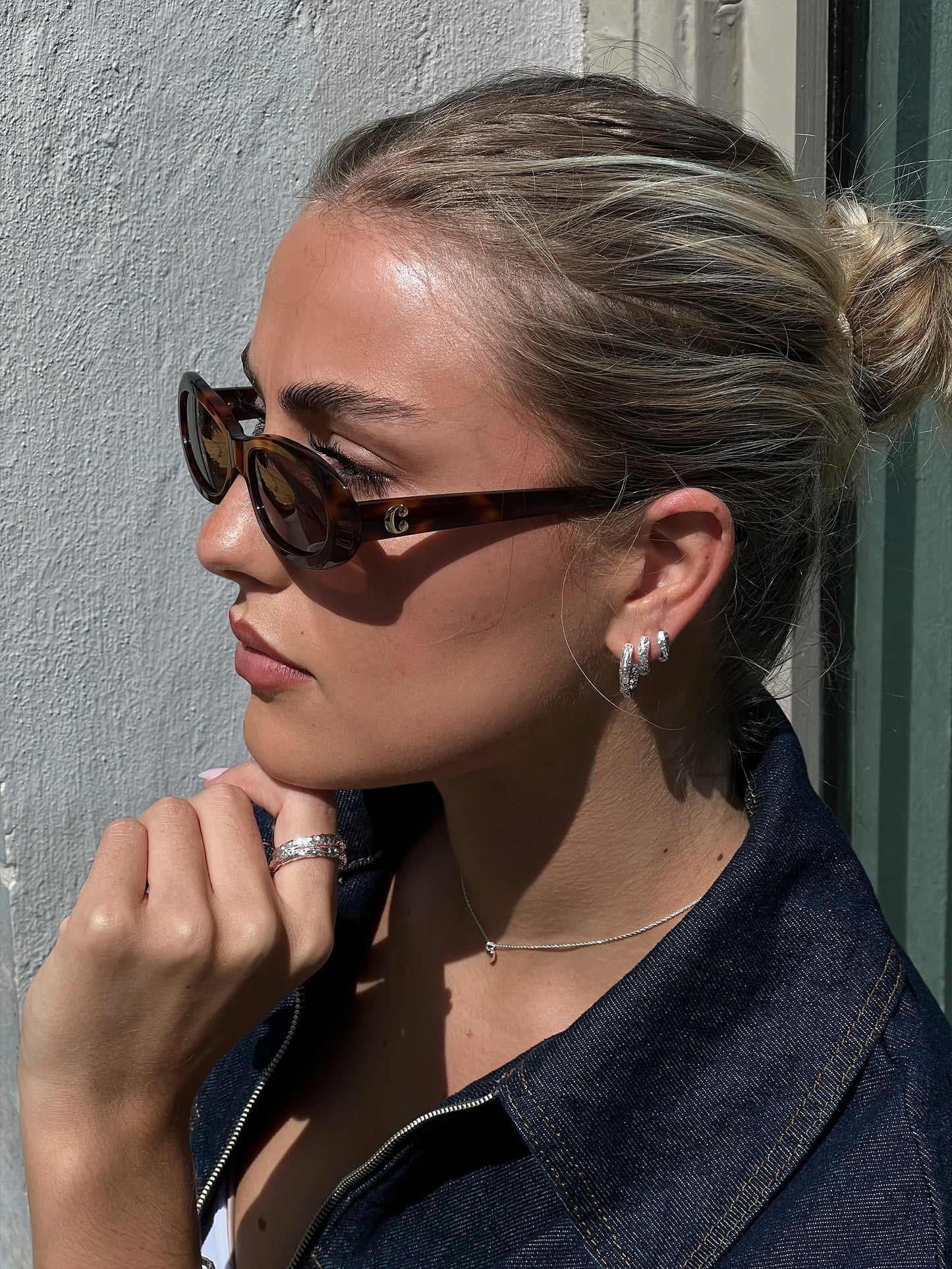 3PACK TEXTURED HOOP EARRINGS