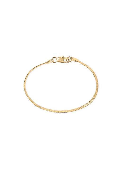 THIN SNAKE CHAIN BRACELET GULD