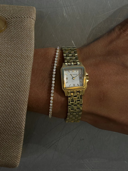 THIN TENNIS BRACELET GULD