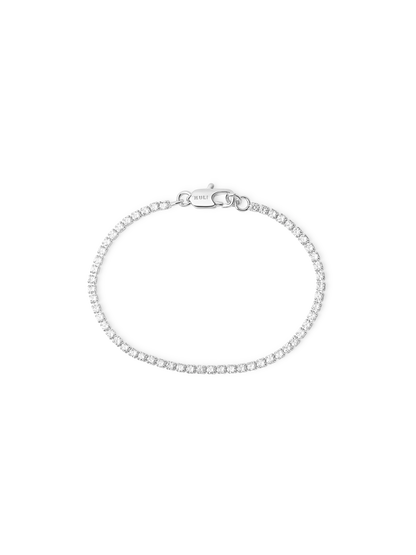 THIN TENNIS BRACELET SILVER