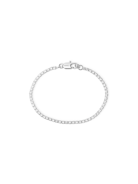 THIN TENNIS BRACELET SILVER