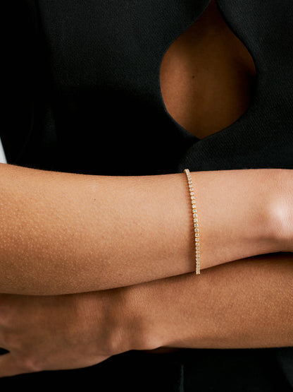 THIN TENNIS BRACELET GULD